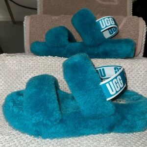 UGG Turquoise Oh Yeah Slippers